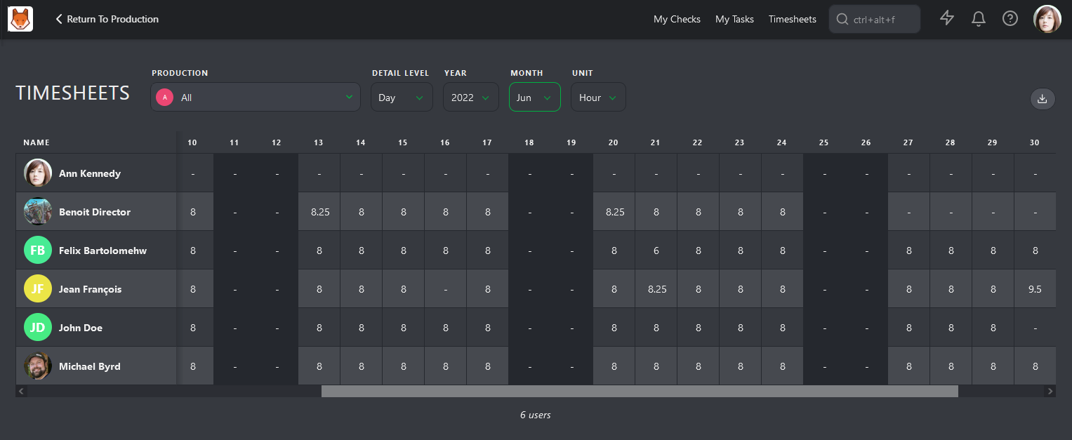 Timesheet